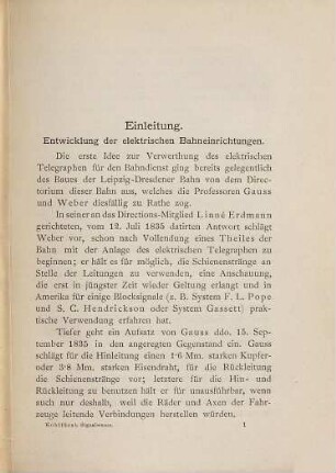 Die elektrischen Einrichtungen der Eisenbahnen und das Signalwesen