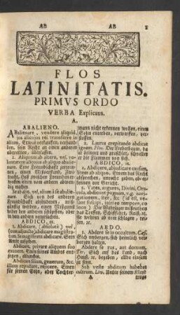 Primus Ordo Verba Explicans