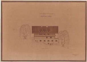 Fick, Roderich; Obersalzberg; Bestandspläne Haus Bormann - Ansicht von Norden
