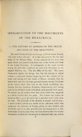 The documents of the Hexateuch, 1. The oldest book of Hebrew history