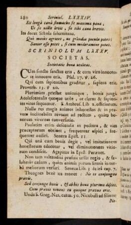 280-299, Scriniolum LXXXV. - Scriniolum LXXXVII.