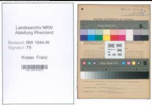 Entnazifizierung Franz Krieter , geb. 15.08.1905 (Landwirt)