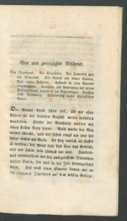 Vier und zwanzigster Abschnitt.