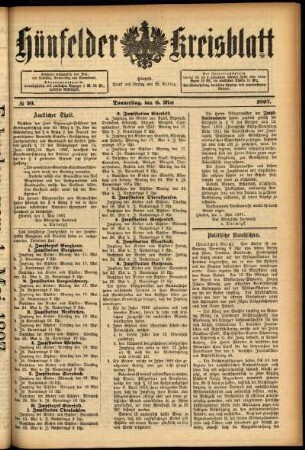 Ausgabe vom Donnerstag, den 06. Mai 1897.