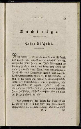 Erster Abschnitt. - Vierter Abschnitt.