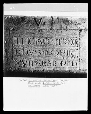 Grabinschrift des Protardus