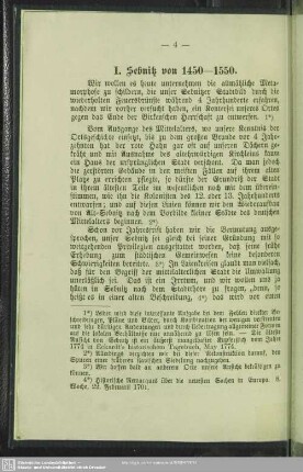 I. Sebnitz von 1450 - 1550
