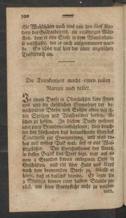 Die Trunkenheit macht einen tollen Narren noch toller