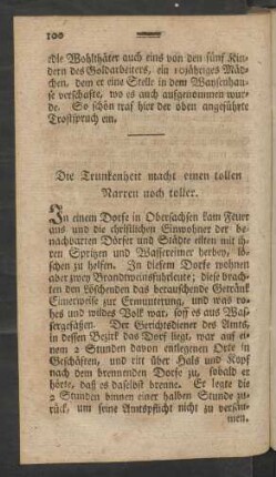 Die Trunkenheit macht einen tollen Narren noch toller