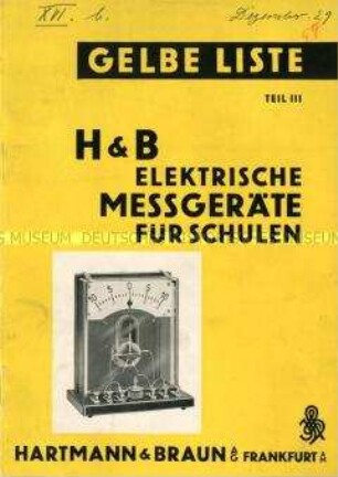 Elektrische Messgeräte für Schulen