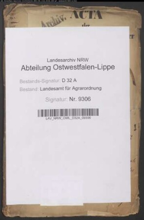 Nordborchener Feldmark, Krs. Paderborn. Hudebefreiung