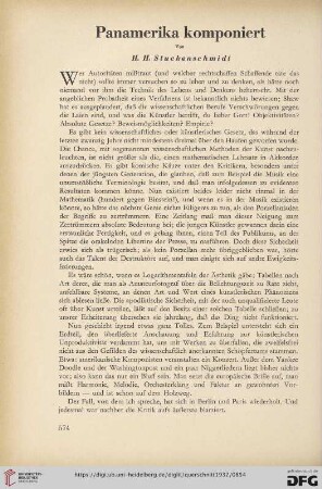 12: Panamerika komponiert