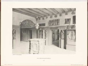 Märkisches Museum, Berlin: Innenansicht kirchlicher Nebenraum der Kapelle (aus: Neubauten der Stadt Berlin, Bd. VIII, 1909)