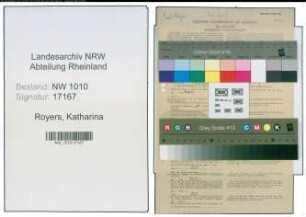 Entnazifizierung Katharina Royers , geb. 30.07.1905 (Lagerverwalterin)