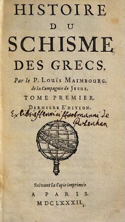 Histoire Du Schisme Des Grecs, 1