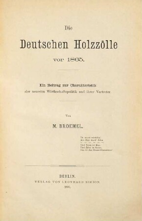 Freihändlerische Blätter : Herausgegeben vom Verein zur Förderung der Handelsfreiheit. 11