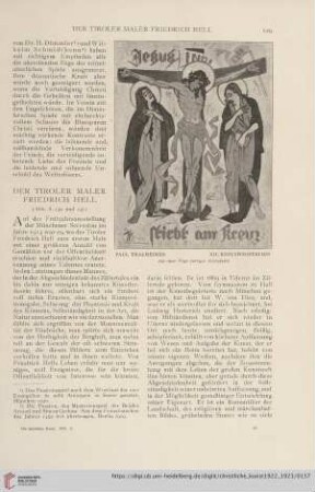 Der Tiroler Maler Friedrich Hell