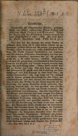 Allgemeines Repertorium der neuesten in- und ausländischen Literatur. 1828,1, Stück 3