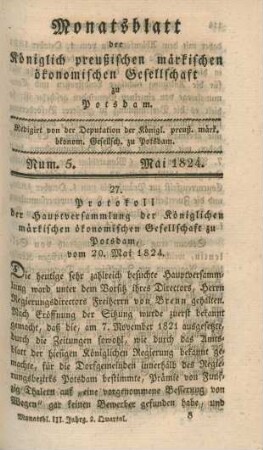 Num. 5. Mai 1824.