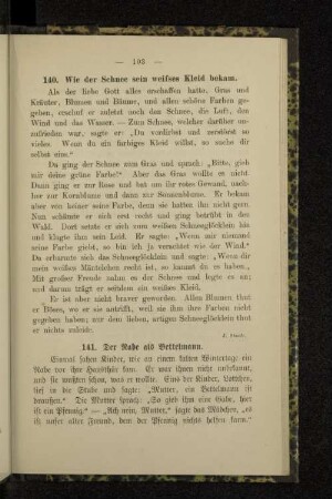 140. Wie der Schnee sein weisses Kleid bekam.