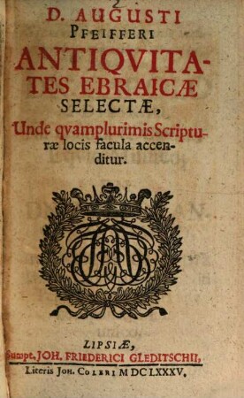 Antiquitates Ebraicae Selectae
