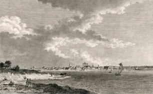 Vue de la ville de Constance, prise sur le bord du lac. A.P.D.R.