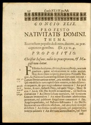Concio XLIX. Pro Festo Nativitatis Domini.