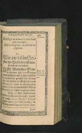 10. Wie die bösen Geister im Weltlichen Stande wüten und toben.