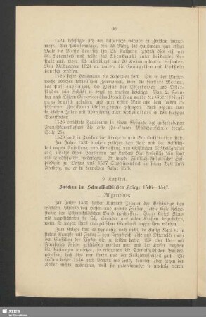9. Kapitel. Zwickau im Schmalkaldischen Kriege 1546-1547
