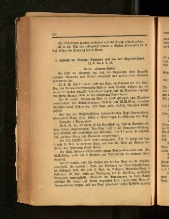 4. Schlacht bei Monchy-Bapaume und vor der Siegfried-Front. 21. 8. bis 6. 9. 18.