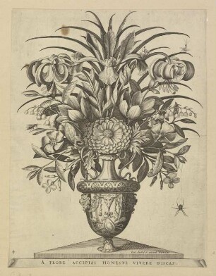 Prunkvase mit Blumen