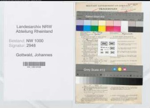 Entnazifizierung Johannes Gottwald, geb. 04.07.1896 (Referent)