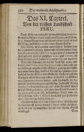 Das XI. Capitel. Von der reichen Landschaft Peru.