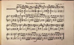 Original-Compositionen für Zither, 3. op. 4: Thautropfen: Steyrerländler
