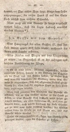 §. 2. Griffe mit dem Gewehr.