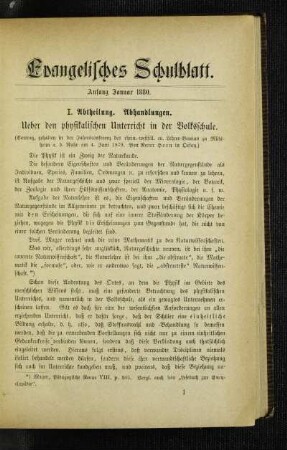 Ueber den physikalischen Unterricht in der Volksschule : (Vortrag, gehalten in der Jahresconferenz des rhein.-westfäl. ev. Lehrer-Vereins zu Mühlheim a. d. Ruhr am 4. Juni 1879)