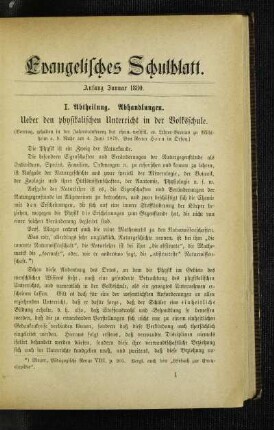 Ueber den physikalischen Unterricht in der Volksschule : (Vortrag, gehalten in der Jahresconferenz des rhein.-westfäl. ev. Lehrer-Vereins zu Mühlheim a. d. Ruhr am 4. Juni 1879)