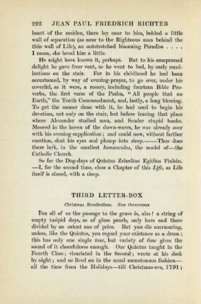 Third letter-box: Christmas recollections ...