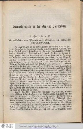 III. Secundärbahnen in der Provinz Starkenburg