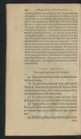 Pars Quinta. Docet quid requiratur a suis discipulis.