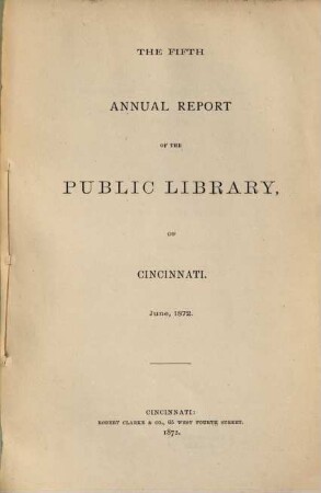 Annual report of the Public Library of Cincinnati, 5. 1872, Juni