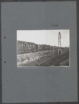 Ausbau des Bahnhofs Botfalu bei Kronstadt (Siebenbürgen): Botfalu, Bauzug der Kompanie