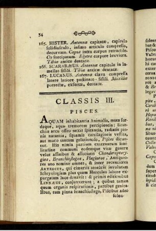 Classis III. Pisces.