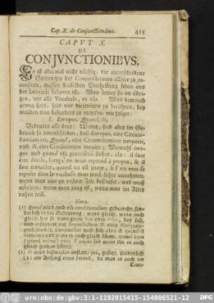 Caput X. De Coniunctionibus.
