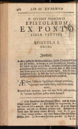 P. Ovidii Nasonis Epistolarum Ex Ponto Liber Tertius