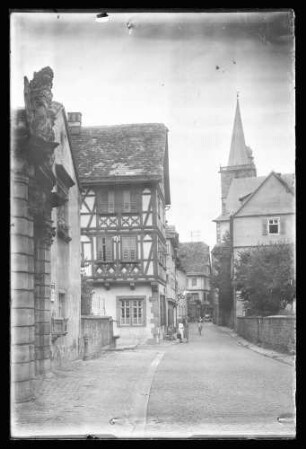Blick von der Hofhaltung Richtung Stiftskirche