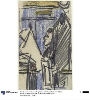 Zeitungsleser im Café
