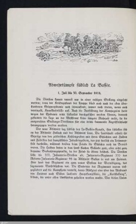 Abwehrkämpfe südlich La Bassée