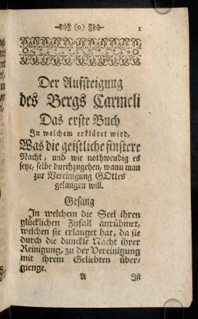 1-366, Der Aufsteigung des Bergs Carmeli