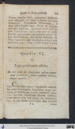 Quaestio VI.